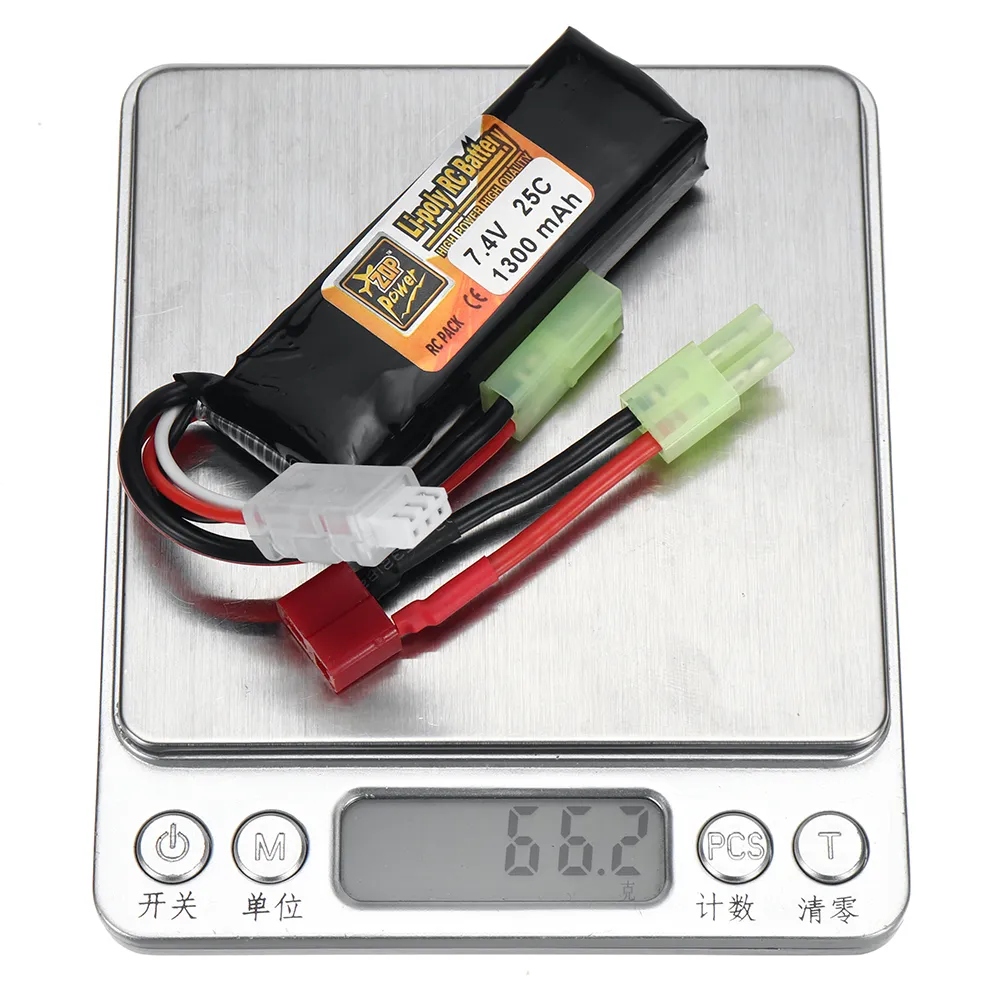 ZOP Power 2S 7.4V 1300mAh 25C LiPo Battery T Plug for RC Car Airplane Helicopter ZOP Power 2S 7.4V 1300mAh 25C LiPo Battery T Plug for RC Car Airplane Helicopter