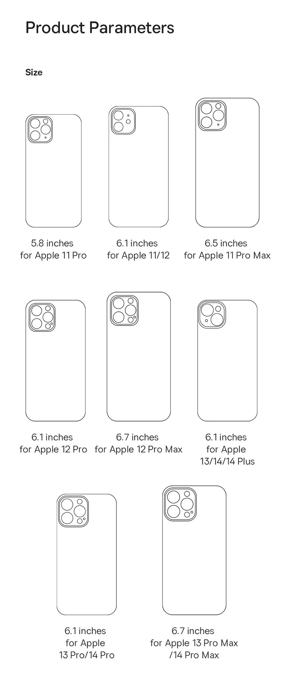 Baseus Case for iPhone 14 6.1 inch Crystal Series Magnetic Phone Case with High Light Transmittance