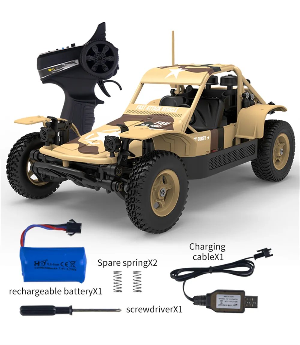WPL WP14 RTR 1/16 2.4G 4WD RC Car Off-Road Truck Full Proportional Fast Attack Vehicles Model Toys WPL WP14 RTR 1/16 2.4G 4WD RC Car Off-Road Truck Full Proportional Fast Attack Vehicles Model Toys