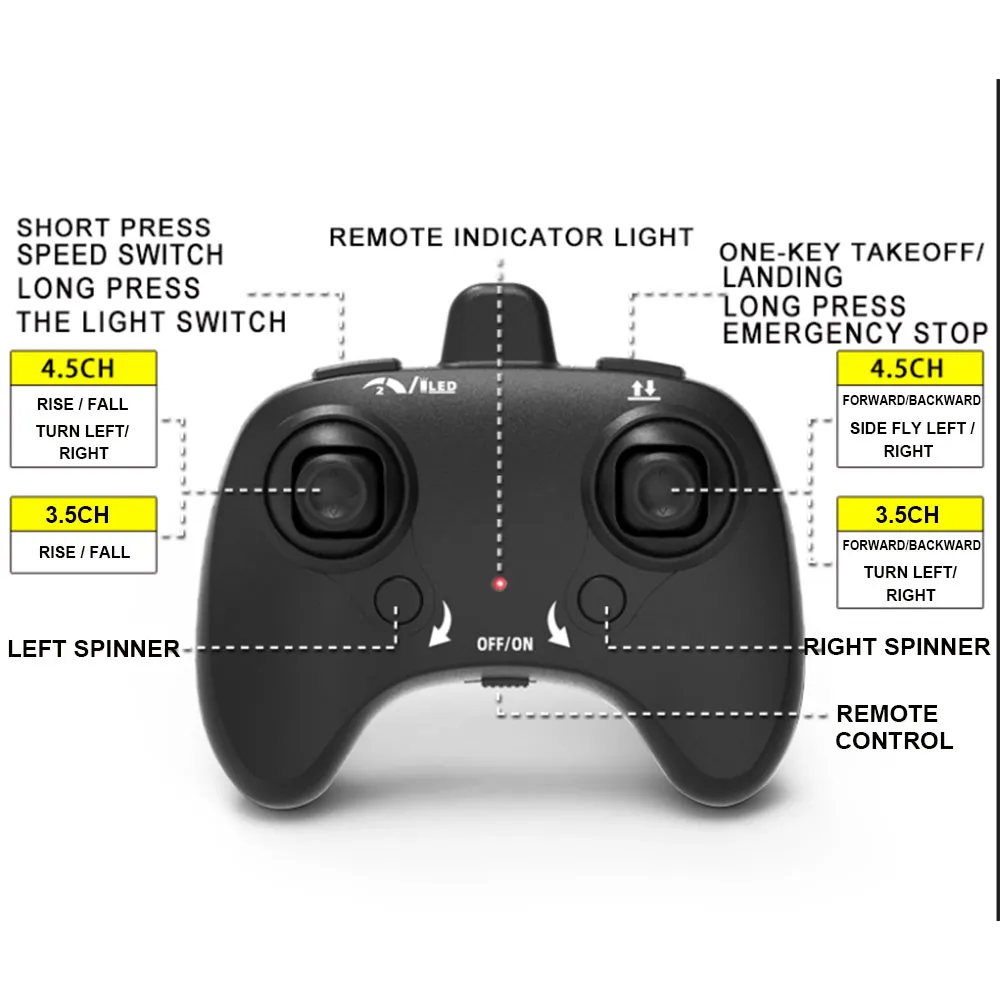 SQN-033 4.5CH Smart Height Fixed Helicopter Modular Rechargeable Battery Long Endurance Remote Control Helicopter Children's Toy