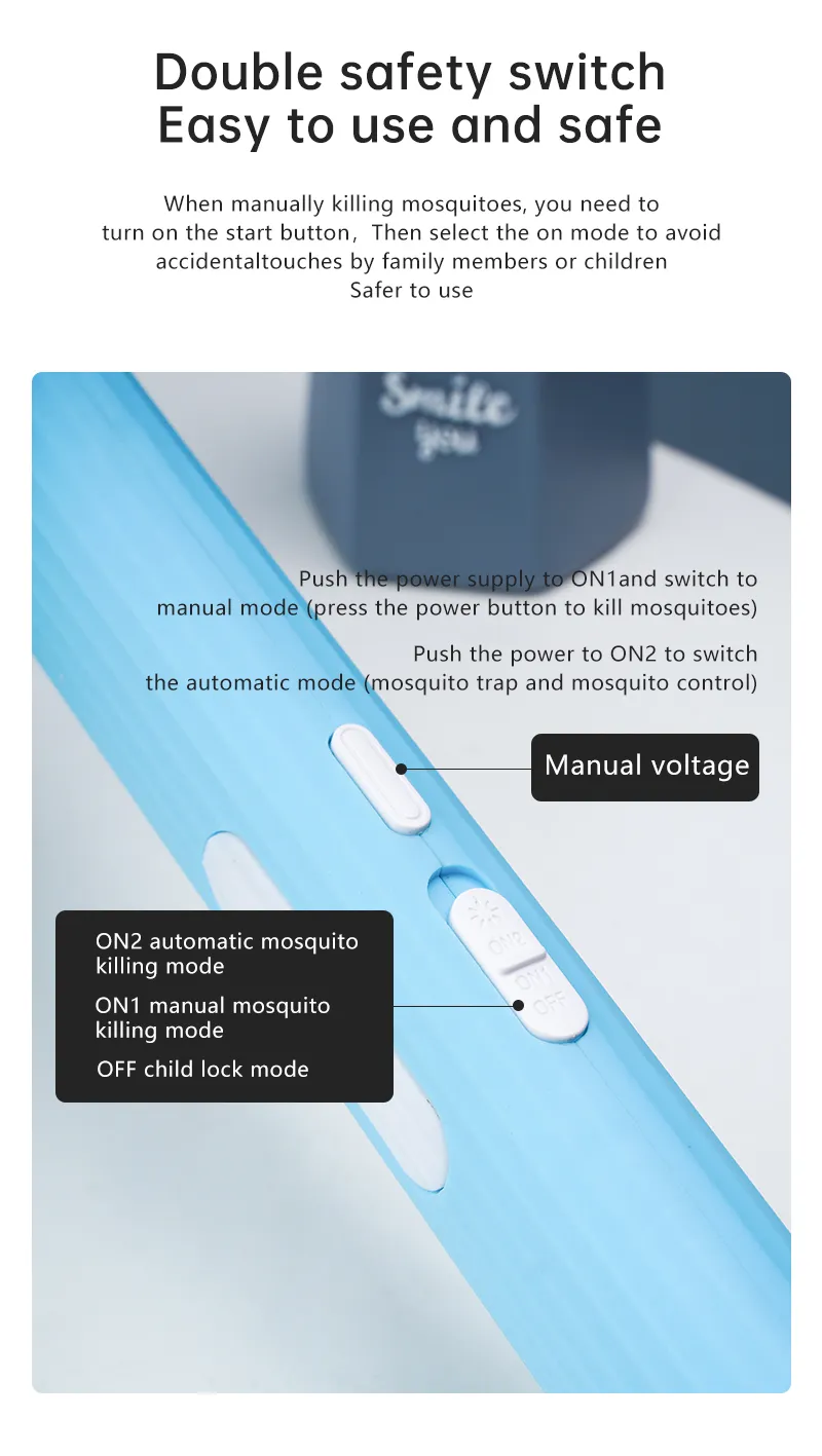 AGSIVO 3 In 1 3000V Cordless Rechargeable Electric Mosquito Bug Zapper Foldable Handheld Mosquito Killing Lamp