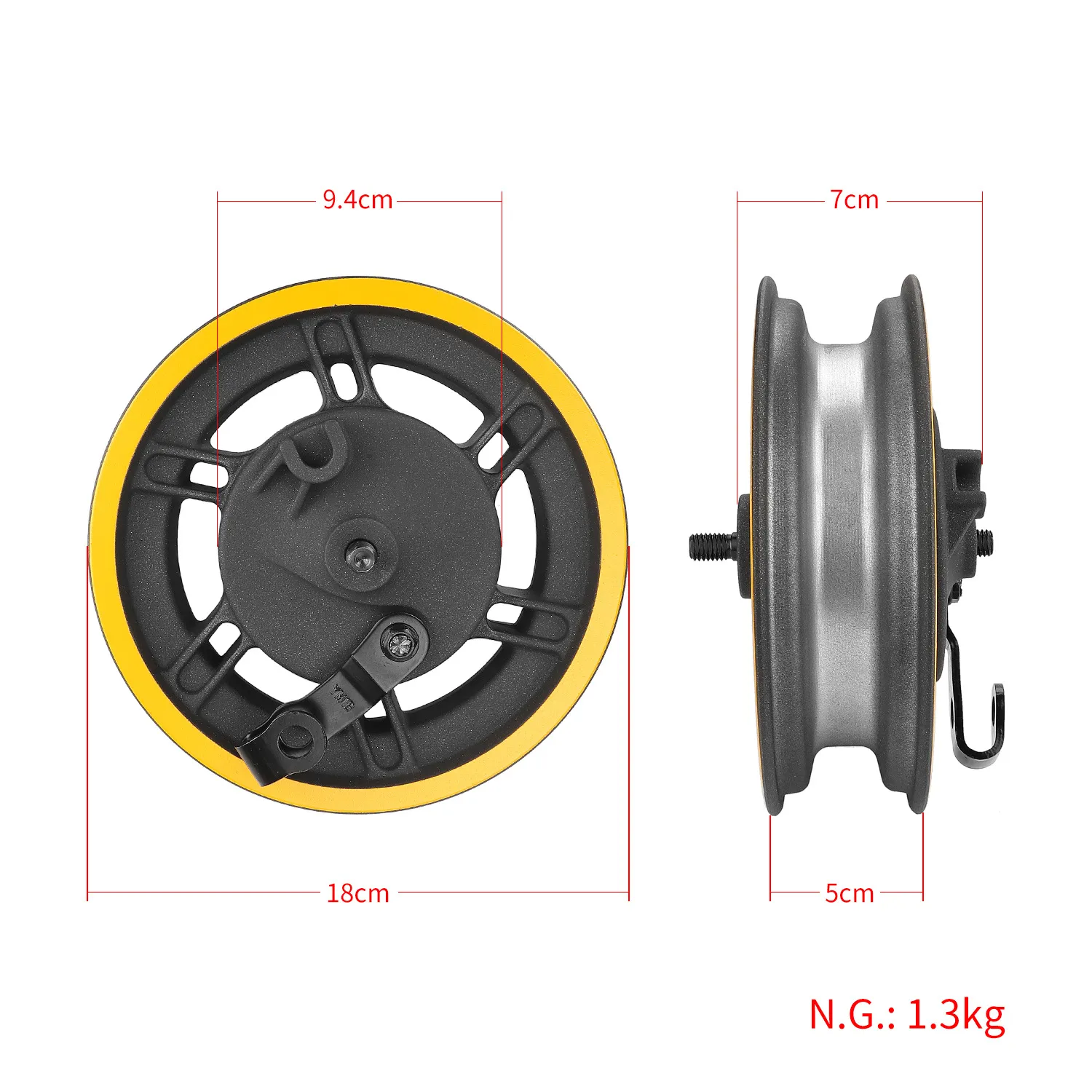 10 Inch Electric Scooter Front Wheel Hub Front Wheel Rim Scooter Accessories Compatible With Max G30 Electric Scooter