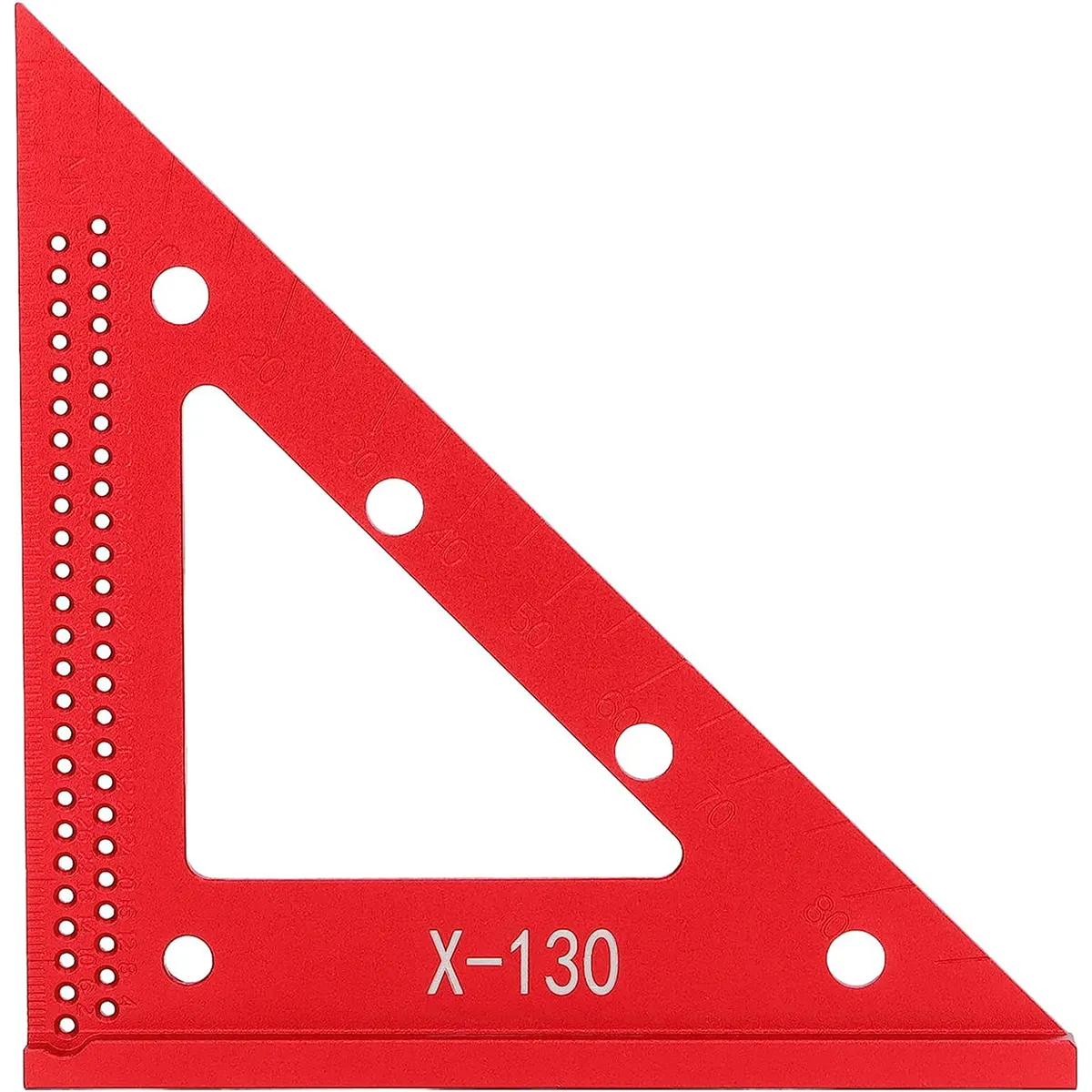 Aluminum Alloy Woodworking Triangle Ruler 45 or 90 Degrees Versatile Carpenter Square