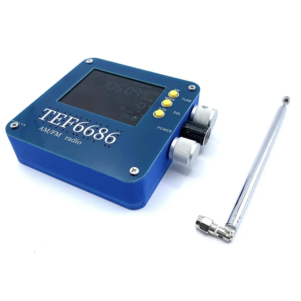 TEF6686 Full-Band Radio Receiver with Large LCD Display Rechargeable Battery Long Range AM FM SW MW LW Frequencies Portable Design TEF6686 Full-Band Radio Receiver with Large LCD Display Rechargeable Battery Long Range AM FM SW MW LW Frequencies Portable Design