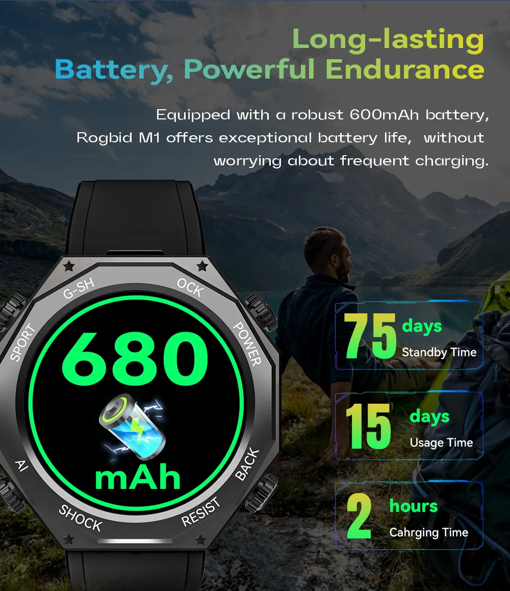 Rogbid Tank M1 5ATM Waterproof Swimming Hifi Bluetooth Call Heart Rate Blood Pressure SpO2 Monitor Fitness BT5.3 Smart Watch Rogbid Tank M1 5ATM Waterproof Swimming Hifi Bluetooth Call Heart Rate Blood Pressure SpO2 Monitor Fitness BT5.3 Smart Watch