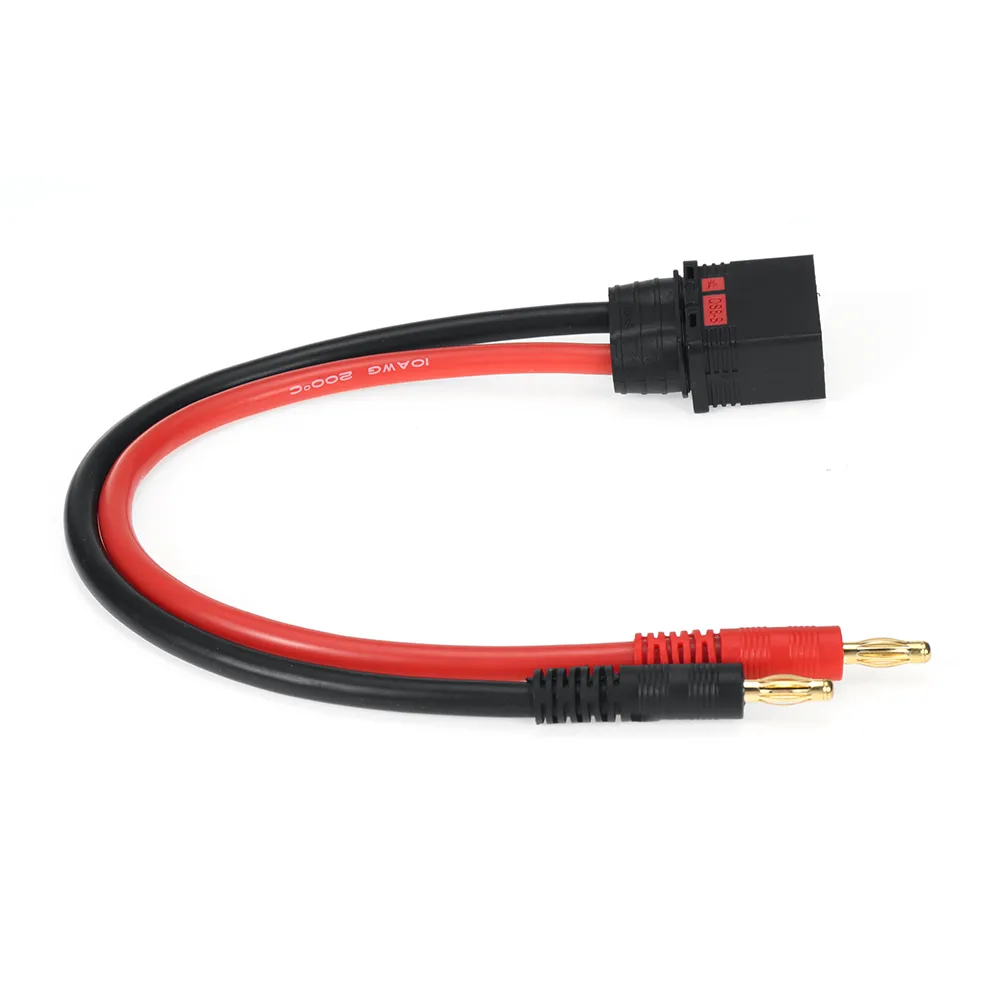 QS8 Male Plug to 4.0 Banana Plug 10AWG 250mm Charging Extension Cable