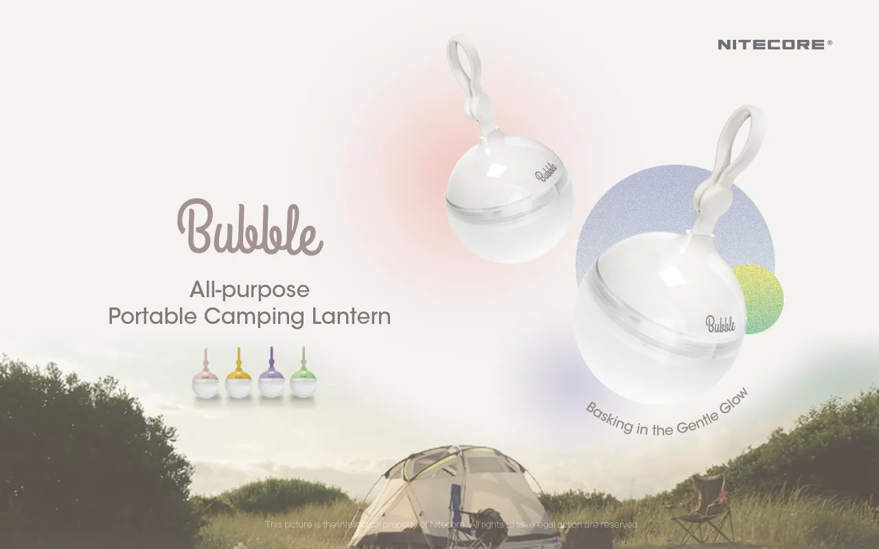 Nitecore Bubble 100LM 3 Modes Long Runtime Camping Tent Light Portable Lightweight Rechargeable Outdoor Lantern
