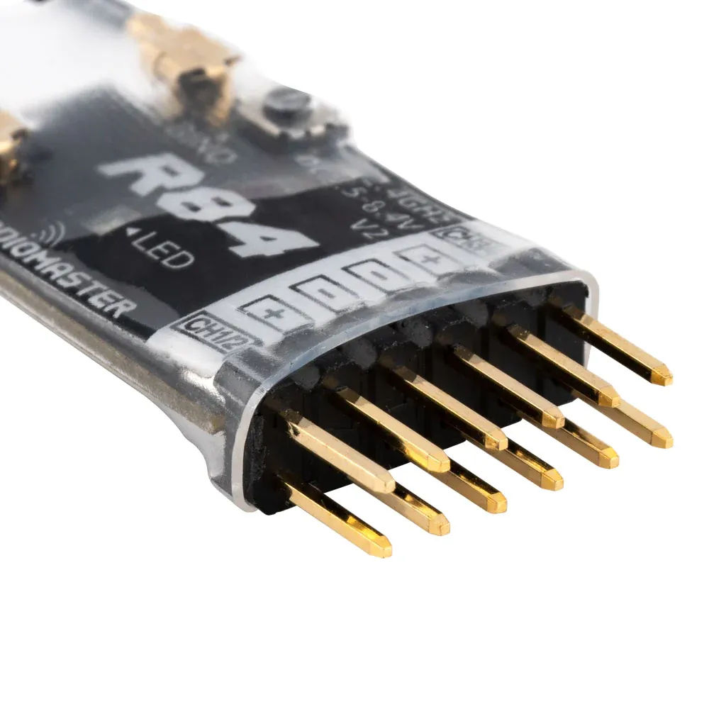 Ricevitore RC PWM compatibile Radiomaster R84 V2 4CH per Frsky D8 D16 SFHSS e trasmettitore Radiomaster TX12 T16S