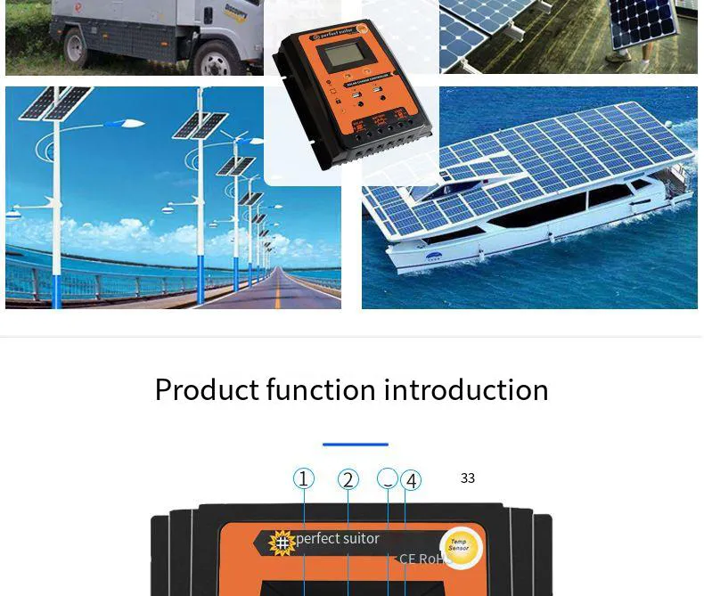 12V/24V Efficient PWM Solar Controller 30A 50A 70A for Off-Grid Systems Durable ABS and Aluminium Alloy Construction
