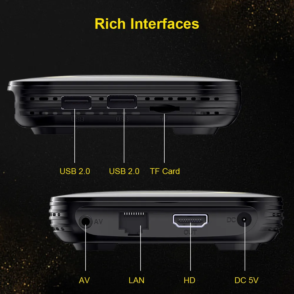 HK1 RBOX H8S Android 12 Smart TV Box 4+64G Dual Band 2.4G/5G WiFi Support bluetooth 4.0 8K HDR10+ Media Player Set Top Box