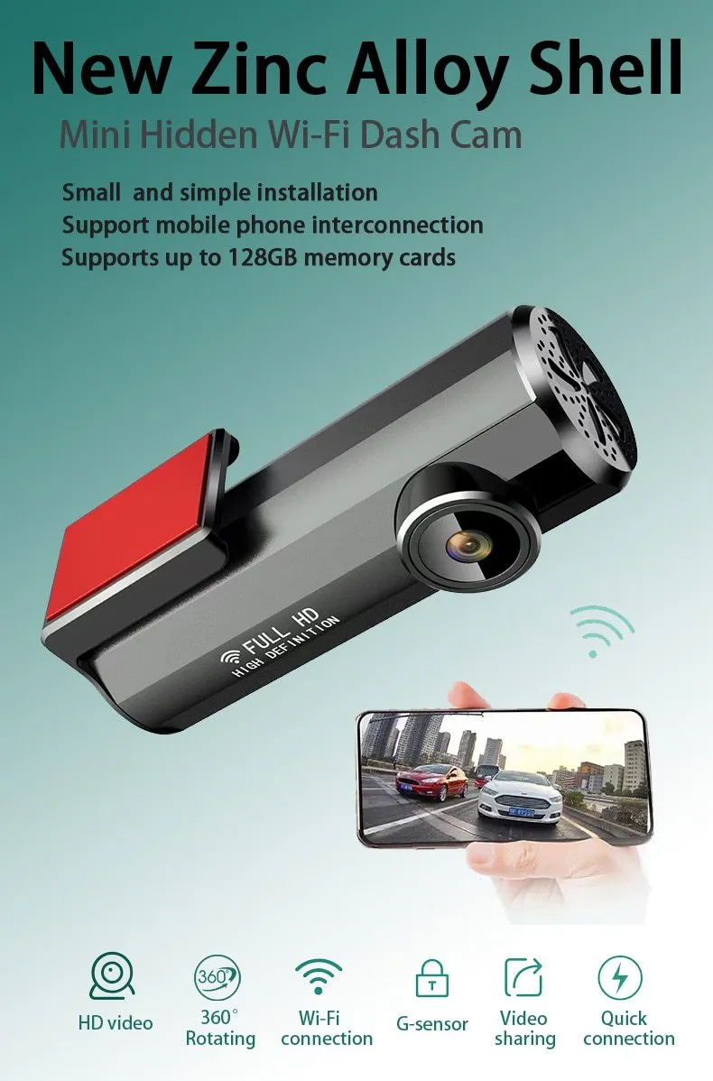 iMars X5 Car Dash Cam - High Definition 1080p with 140° Wide Angle Lens
