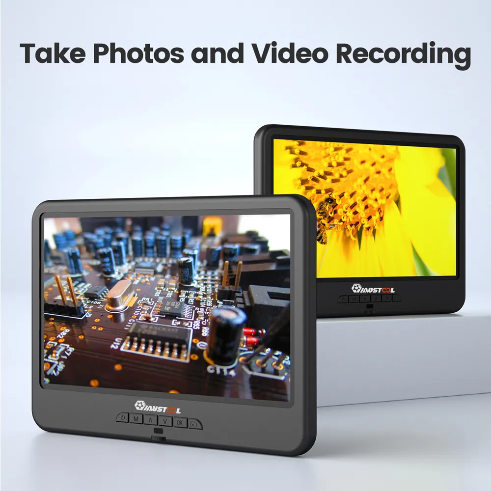 AD210 10 Digital Microscope 5X-260X Magnification Adjustable LCD for PCB/SMD 1080P Soldering Microscopio