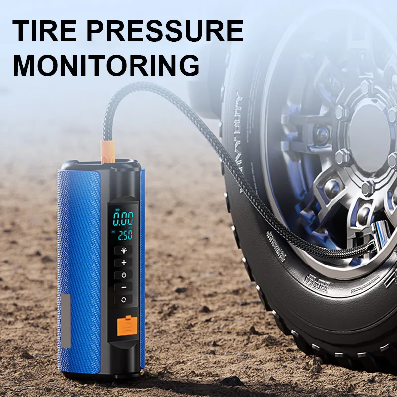 BlitzWolf 12000mAh/16000mAh/20000mAh Car Jump Starter with 150PSI Air Compressor Digital Tire Inflator with LED Light BlitzWolf 12000mAh/16000mAh/20000mAh Car Jump Starter with 150PSI Air Compressor Digital Tire Inflator with LED Light
