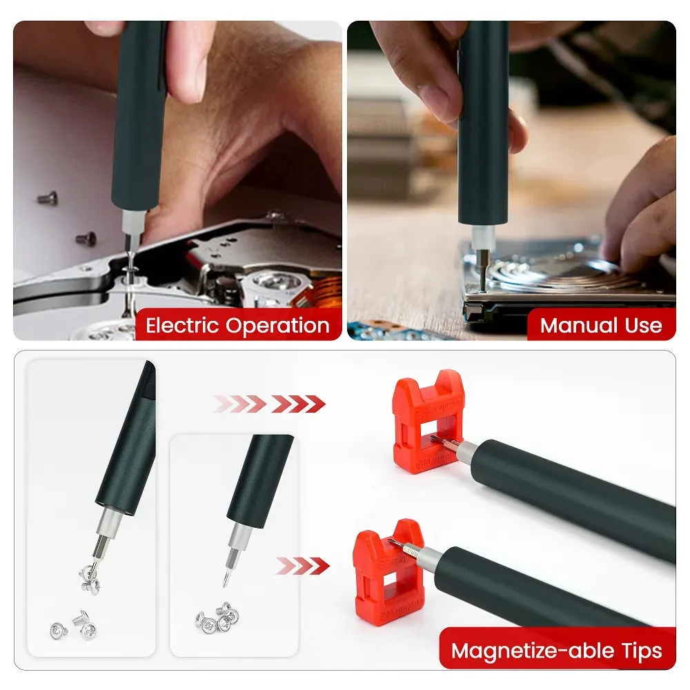 [EU Direct]KAIWEETS ES20 Electric Screwdriver Set 137-in-1 Cordless Precision Power Kit High-Speed Adjustable Torque Magnetic Handle Repair Tools