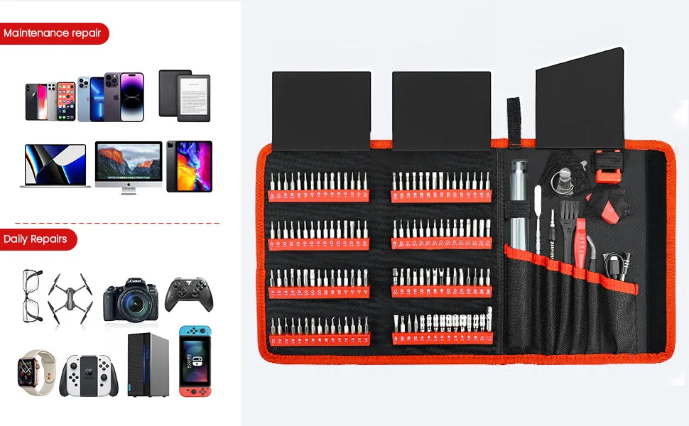 [EU Direct]KAIWEETS ES20 Electric Screwdriver Set 137-in-1 Cordless Precision Power Kit High-Speed Adjustable Torque Magnetic Handle Repair Tools