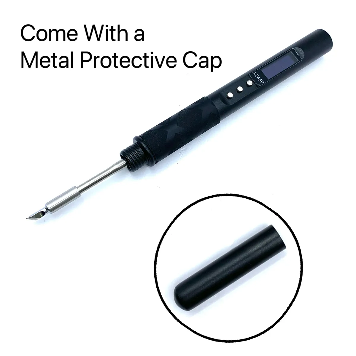 L245P Smart Soldering Iron CNC Metal Case Dual PD/DC Power 65W-100W Fast Heating 0.91inch OLED Display Best for DIY Projects L245P Smart Soldering Iron CNC Metal Case Dual PD/DC Power 65W-100W Fast Heating 0.91inch OLED Display Best for DIY Projects