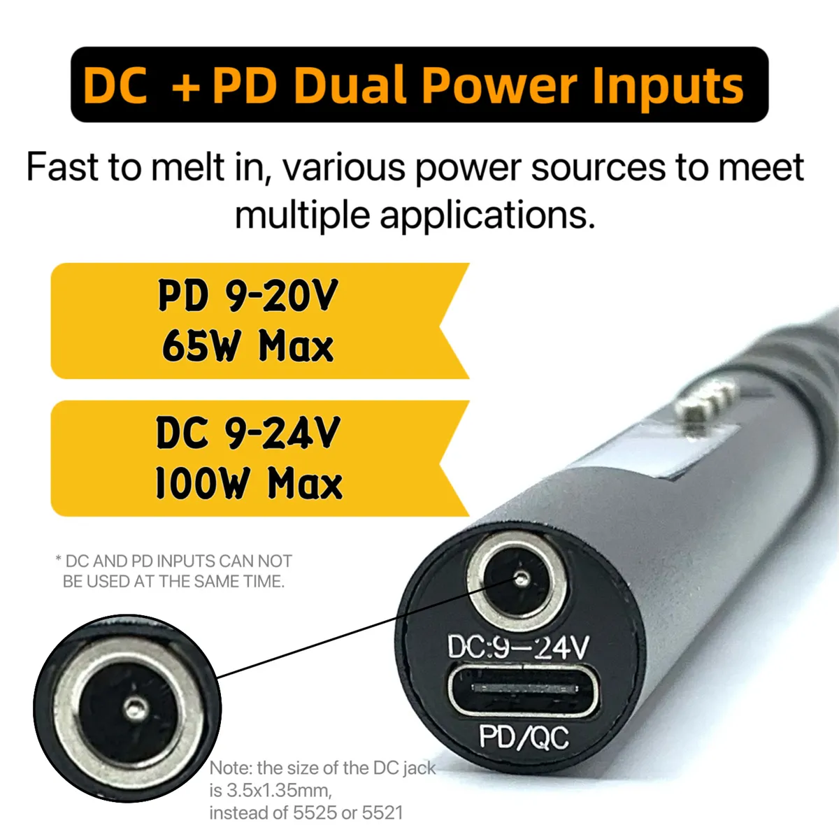 L245P Smart Soldering Iron CNC Metal Case Dual PD/DC Power 65W-100W Fast Heating 0.91inch OLED Display Best for DIY Projects L245P Smart Soldering Iron CNC Metal Case Dual PD/DC Power 65W-100W Fast Heating 0.91inch OLED Display Best for DIY Projects
