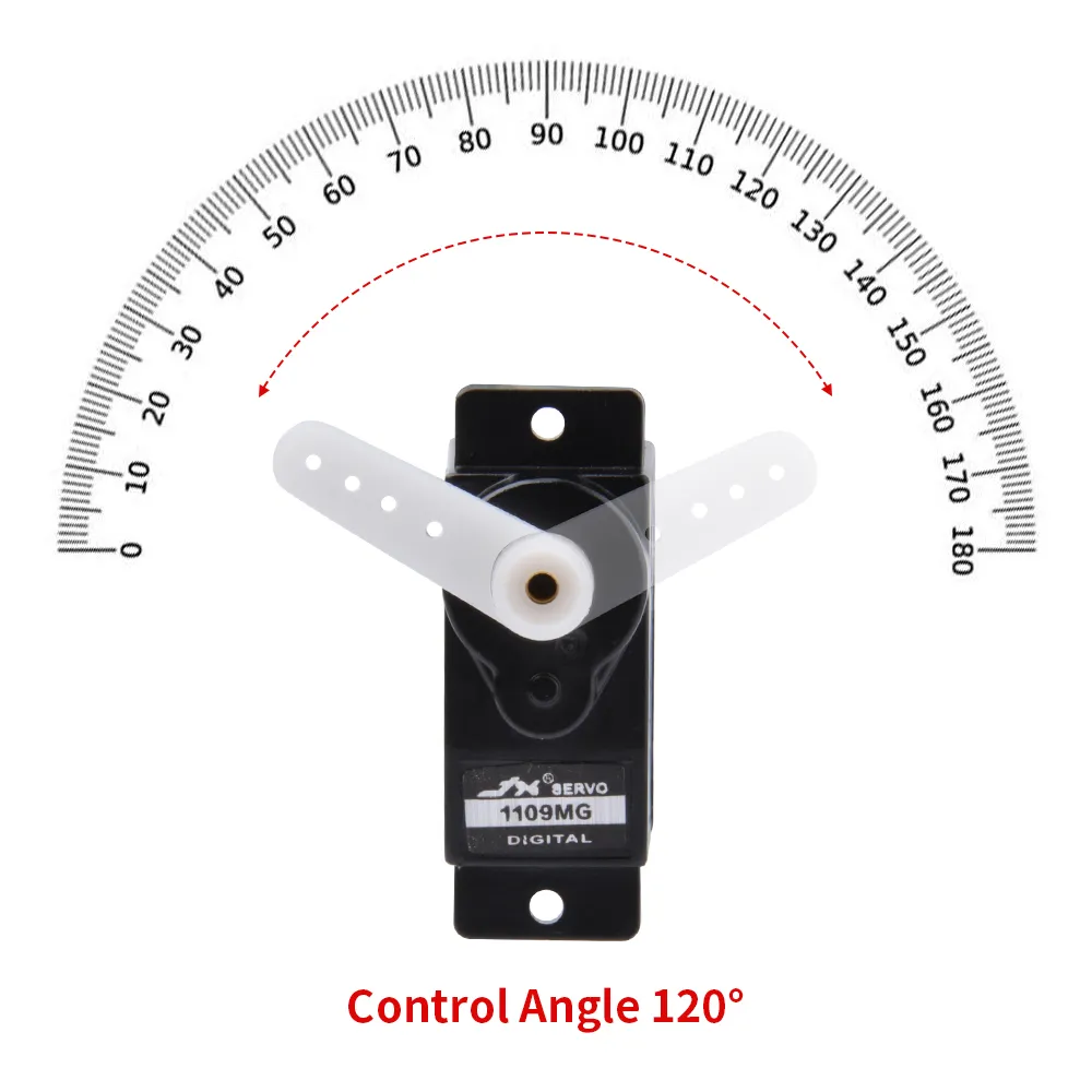 JX PDI-1109MG 9g Metal Gear Core Motor Micro Digital Servo for 450 RC Helicopter