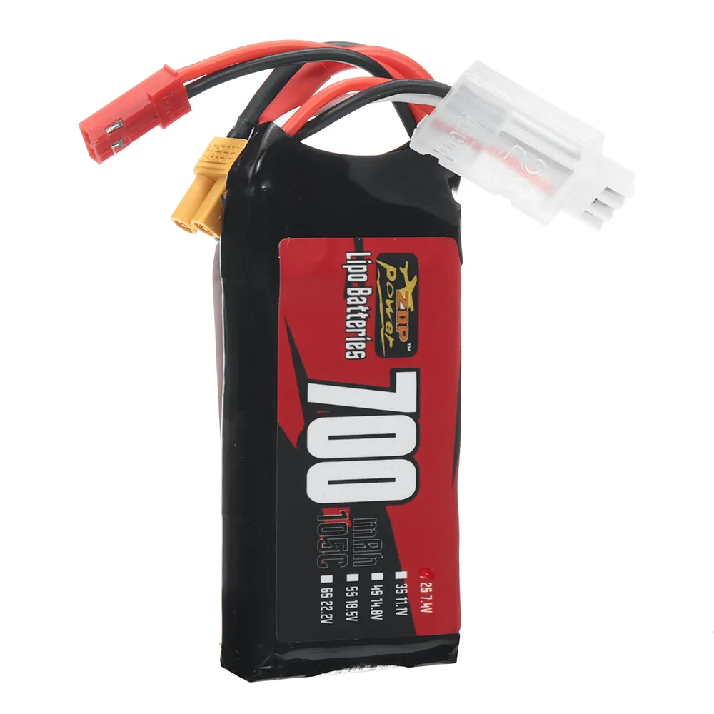 ZOP Power 2S 7.4V 700mAh 105C 5.18Wh LiPo Battery XT30 Plug for RC Car Helicopter ZOP Power 2S 7.4V 700mAh 105C 5.18Wh LiPo Battery XT30 Plug for RC Car Helicopter