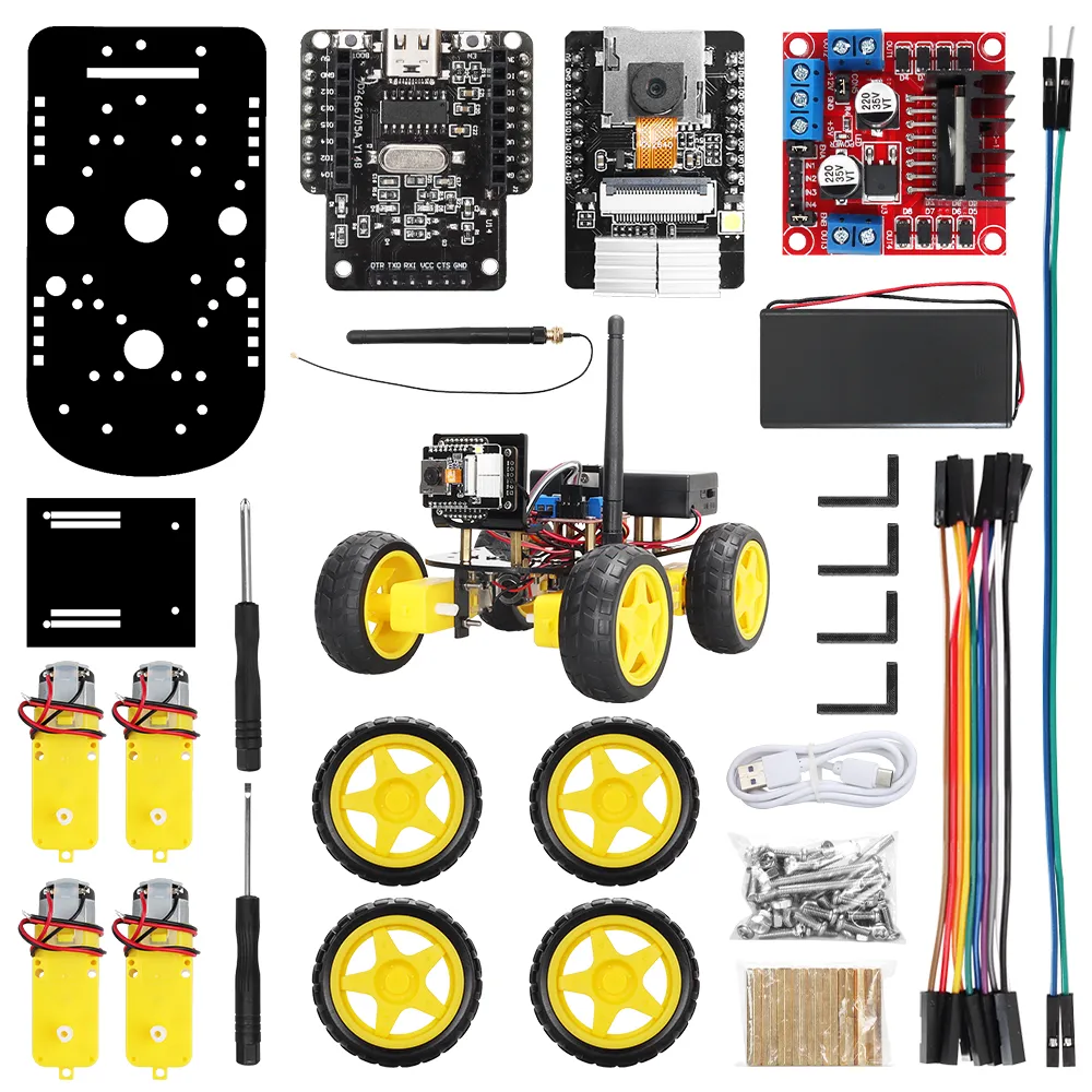 TSCINBUNY Robot Starter Kit For Arduino Programming with ESP32 Camera and Codes Learning Develop Skill Basic Version TSCINBUNY Robot Starter Kit For Arduino Programming with ESP32 Camera and Codes Learning Develop Skill Basic Version