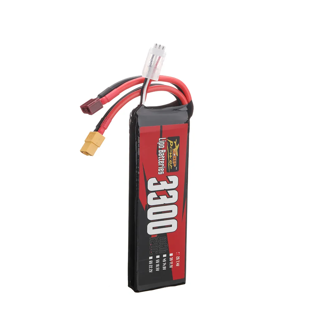 ZOP Power 2S 7.4V 3300mAh 120C 17.09Wh LiPo Battery XT60 Plug for RC Car ZOP Power 2S 7.4V 3300mAh 120C 17.09Wh LiPo Battery XT60 Plug for RC Car