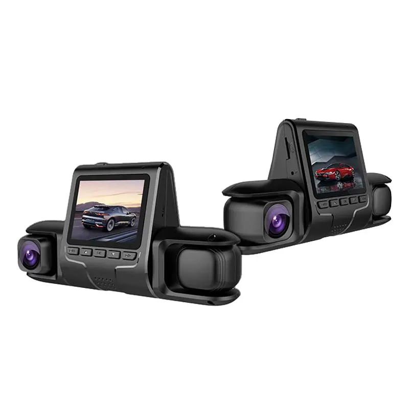 1080P Triple Lens Car Dash Cam Dashcam Front Inside & Rear HD Car DVR 120° Angle Loop Recording Gravity Sensor