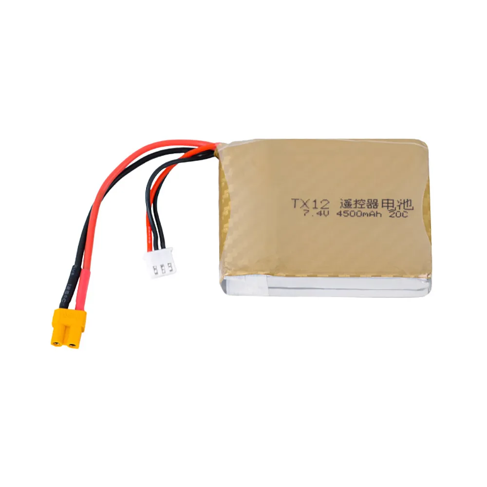 2S 4500mah 7.4V 20C Lipo Battery for Radiomaster TX12 MARK II Radio Transmitter Remote Controller