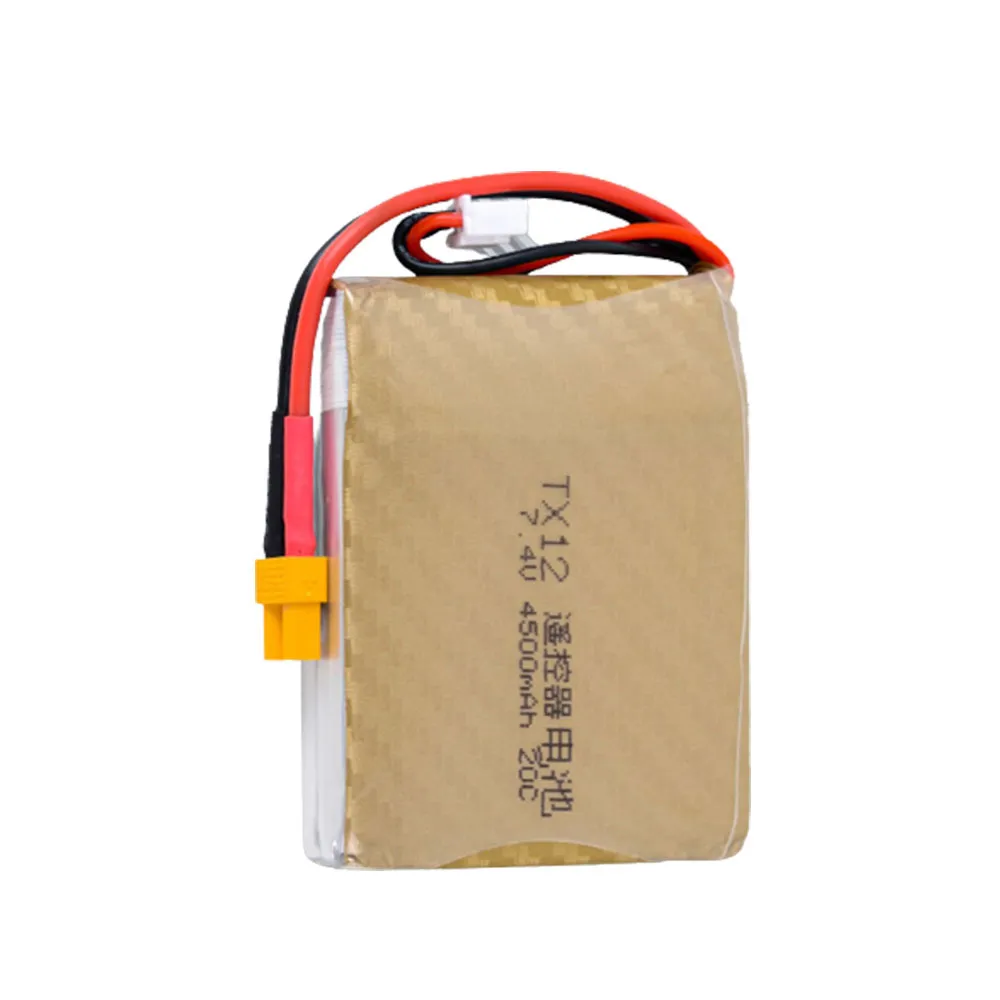 2S 4500mah 7.4V 20C Lipo Battery for Radiomaster TX12 MARK II Radio Transmitter Remote Controller