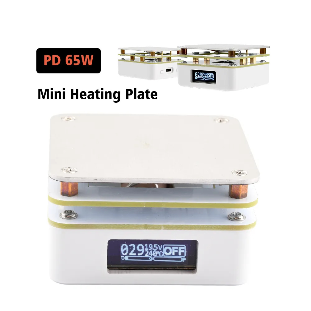 MHP30 PD65W Mini Hot Plate Digital Soldering Preheating Rework Station PCB SMD Board Soldering Plate Heating Table