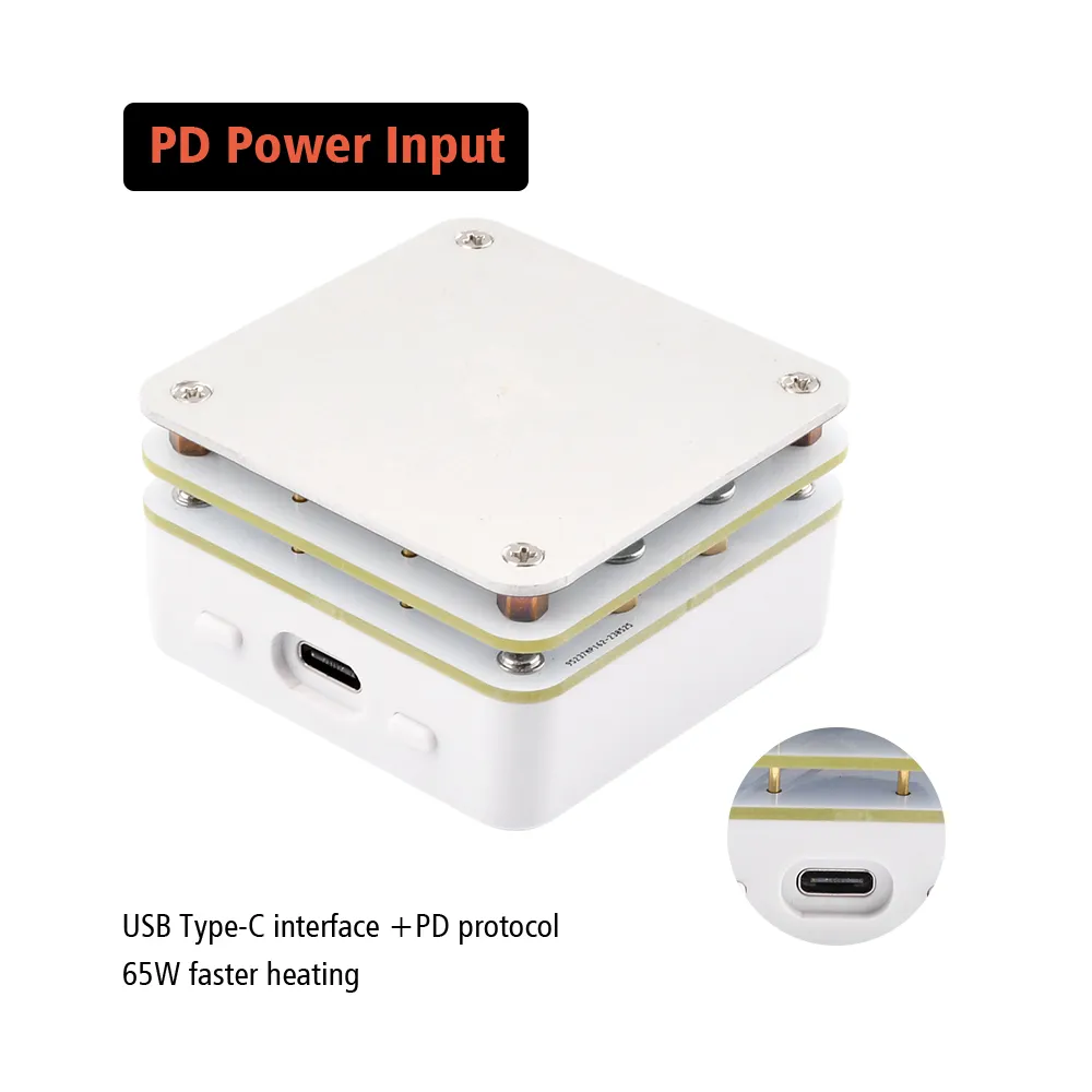 MHP30 PD65W Mini Hot Plate Digital Soldering Preheating Rework Station PCB SMD Board Soldering Plate Heating Table
