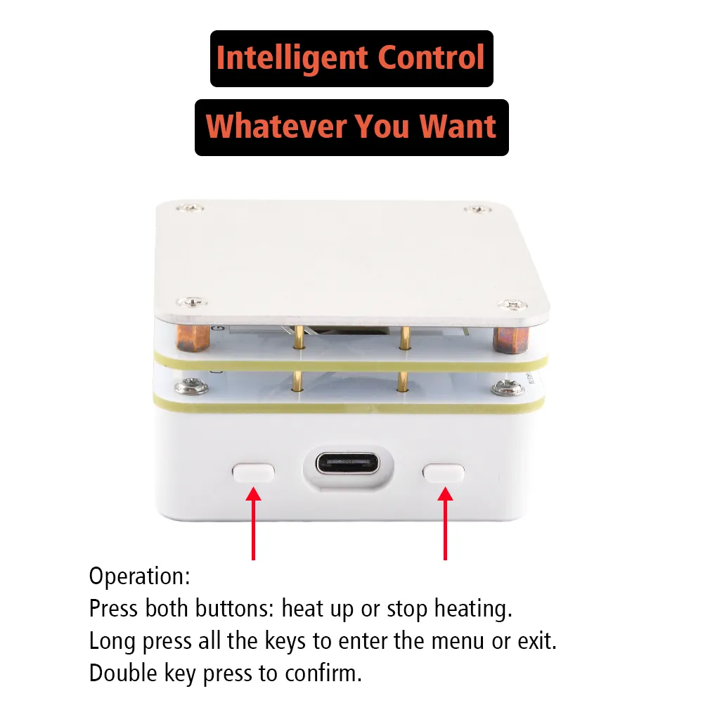 MHP30 PD65W Mini Hot Plate Digital Soldering Preheating Rework Station PCB SMD Board Soldering Plate Heating Table