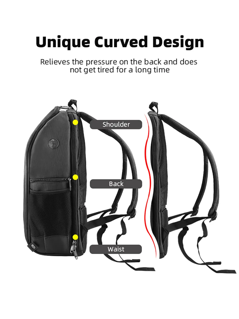 BRDRC Portable Waterproof Backpack Shoulder Storage Bag Carrying Box Case Suitcase High Capacity for DJI AIR 3 RC Drone