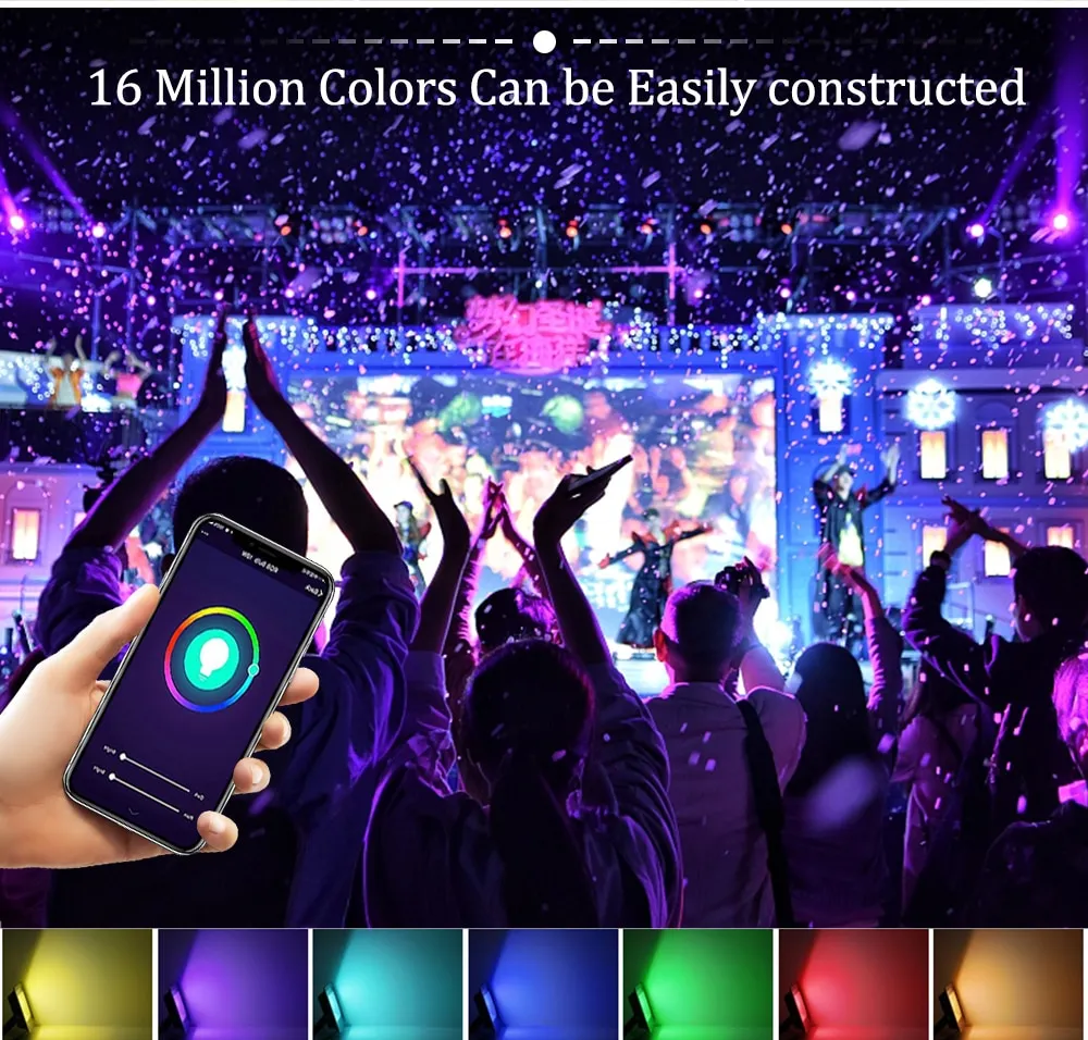 LED Reflector RGB Smart Floodlight Outdoor Spotlight 30W 50W 100W Waterproof 220V Warm Cool Lighting Tuya WIFI Control for Alexa LED Reflector RGB Smart Floodlight Outdoor Spotlight 30W 50W 100W Waterproof 220V Warm Cool Lighting Tuya WIFI Control for Alexa
