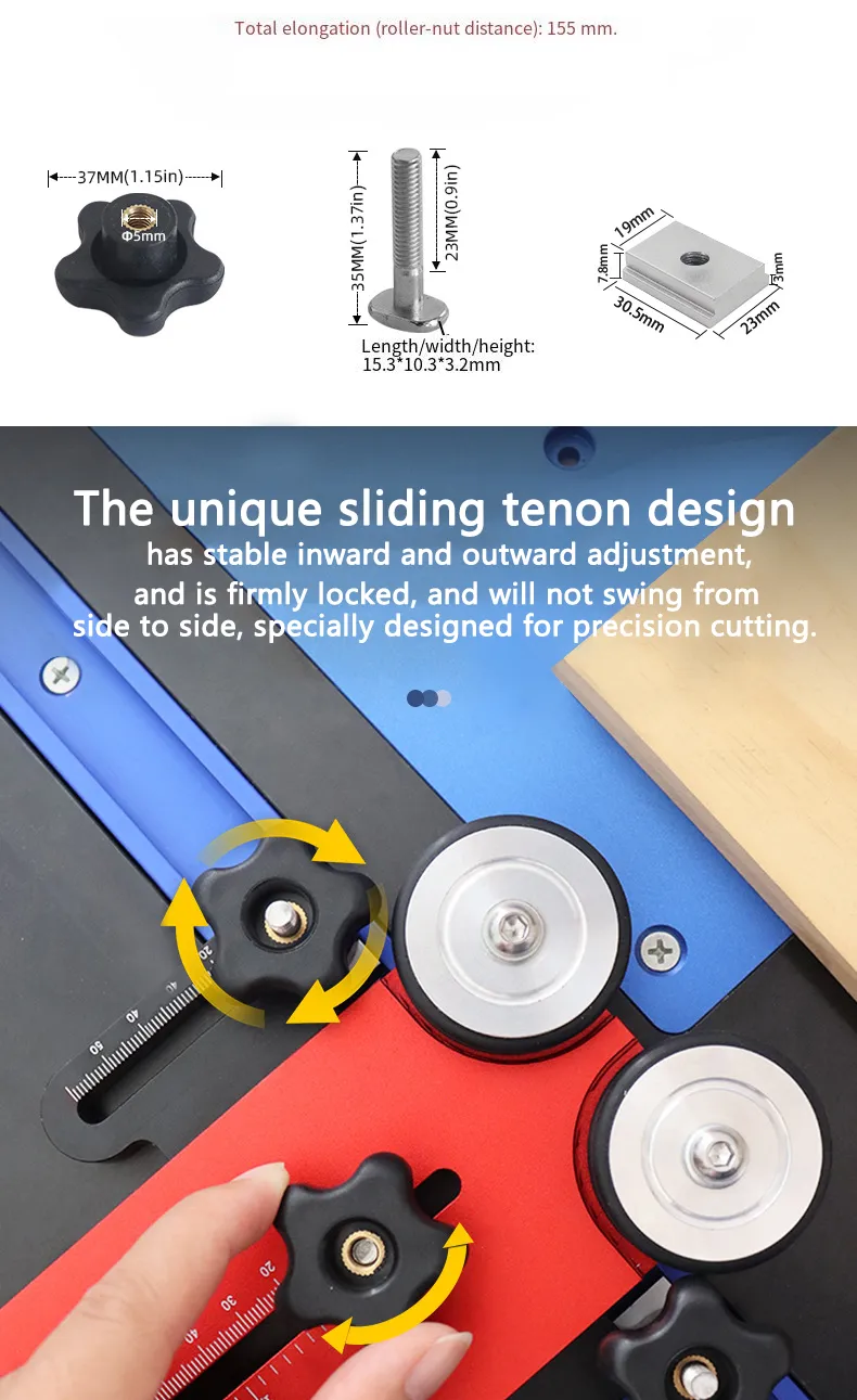 Thin Jig Table Saw Jig Woodworking Feather Board for Making Repetitive Narrow Strip Cuts for Router Tables and Band Saws