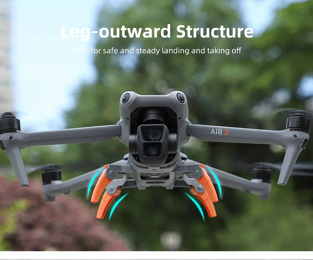 Sunnylife Foldable Extended Heightening Spider Landing Gear Legs Protector Support for DJI AIR 3 RC Drone Quadcopter Sunnylife Foldable Extended Heightening Spider Landing Gear Legs Protector Support for DJI AIR 3 RC Drone Quadcopter