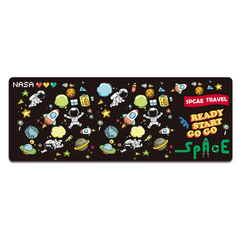 800×300×3mm Astronaut Keyboard & Mouse Pad Large Mouse Pad Keyboard Mat for Home Office