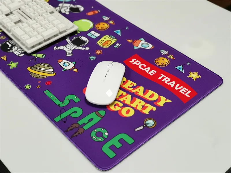 800×300×3mm Astronaut Keyboard & Mouse Pad Large Mouse Pad Keyboard Mat for Home Office