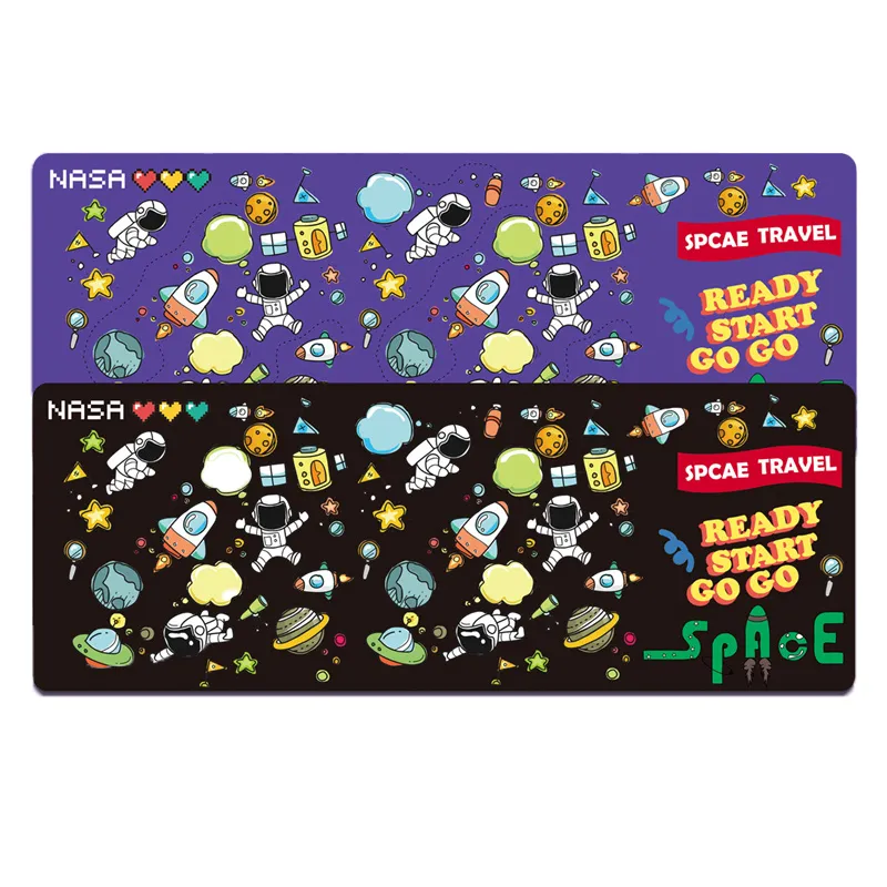 800×300×3mm Astronaut Keyboard & Mouse Pad Large Mouse Pad Keyboard Mat for Home Office