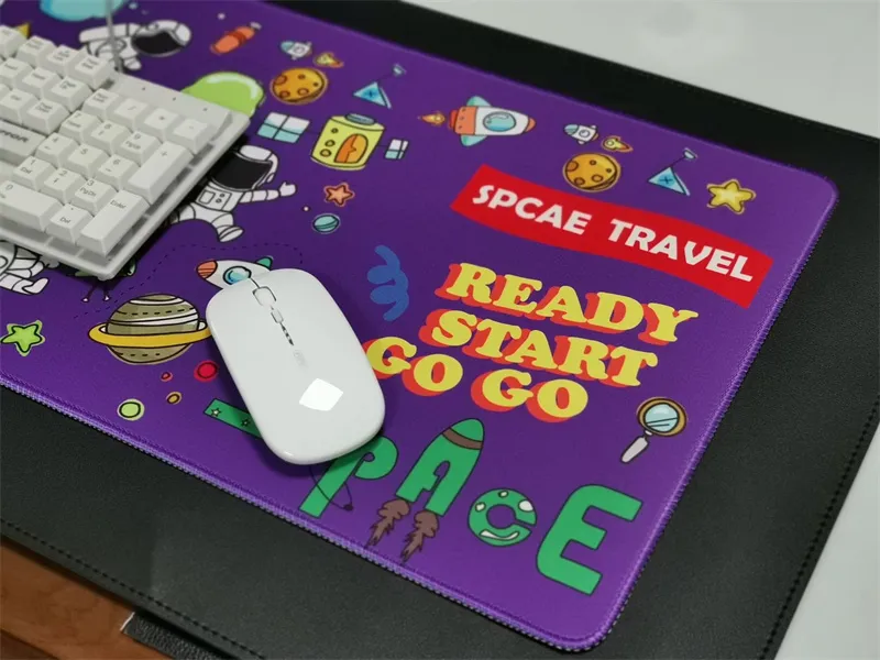 800×300×3mm Astronaut Keyboard & Mouse Pad Large Mouse Pad Keyboard Mat for Home Office