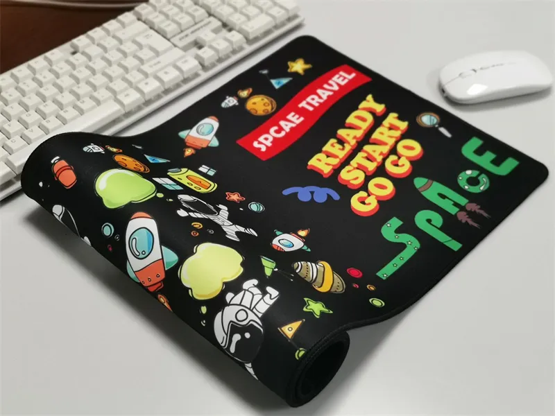 800×300×3mm Astronaut Keyboard & Mouse Pad Large Mouse Pad Keyboard Mat for Home Office