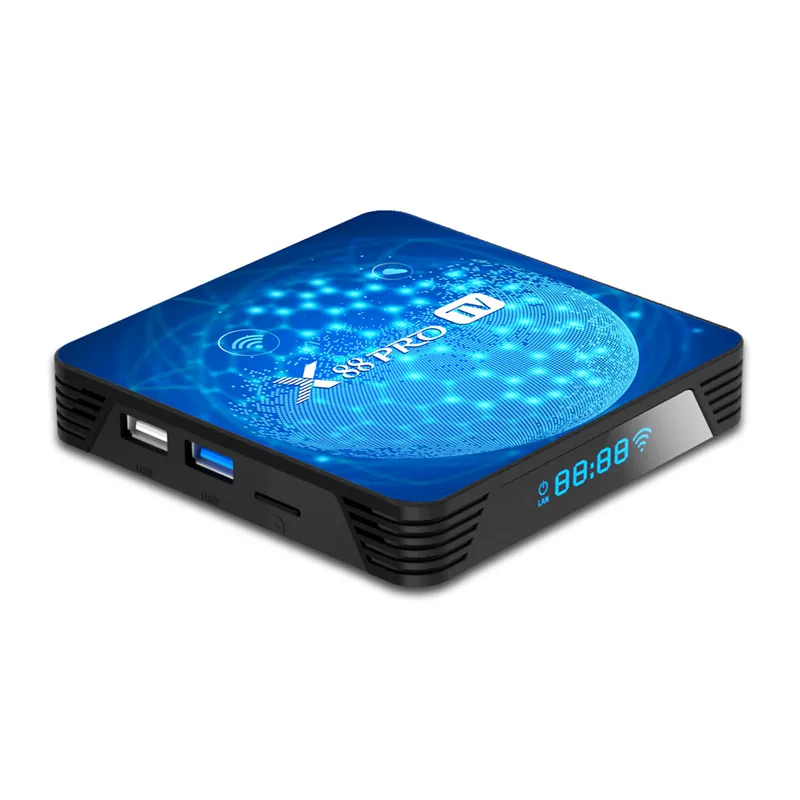 X88 Pro Smart TV Box 4+32G Android 11 RK3318 2.4G/5.8G Dual Band WiFi BT5.0 3D Youtube 4K Set Top Box
