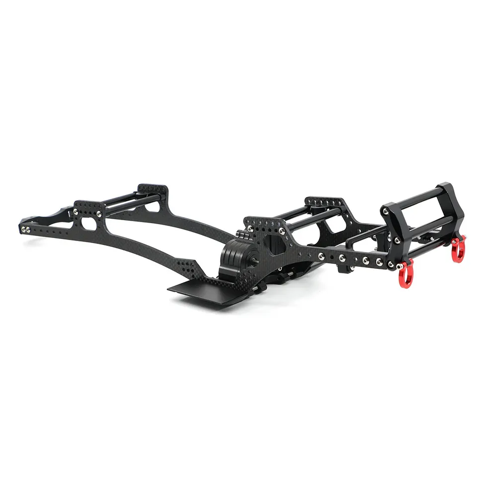 Carbon Fiber LCG Chassis Kit Frame Rails for 1/10 RC Crawler SCX10 III Capra TRX4 Portal Axle Cheater Rigs Built RC Car Parts