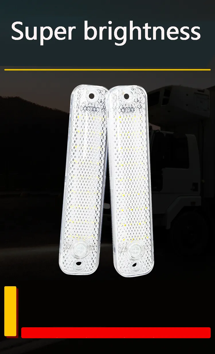 12-85V Car Cabin Reading Light 36 LEDs High Brightness Car LED Dome Light With Large Transparent Switch