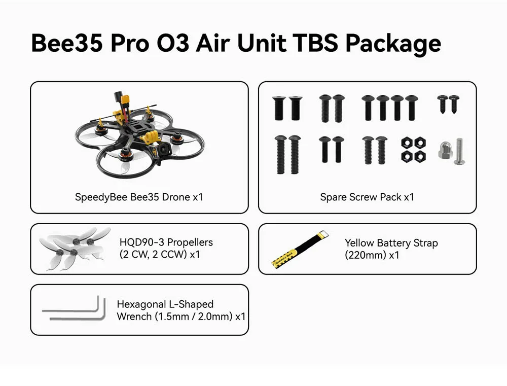 SpeedyBee Bee35 Analog / DJI O3 HD F4 6S 3.5 Inch RC FPV Racing Drone PNP BNF SpeedyBee Bee35 Analog / DJI O3 HD F4 6S 3.5 Inch RC FPV Racing Drone PNP BNF