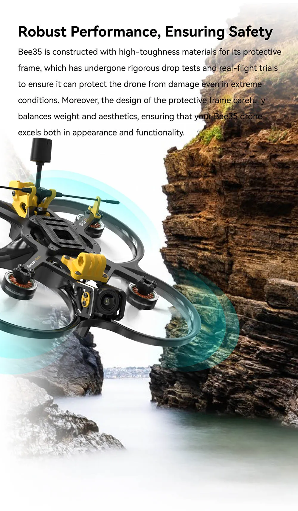 SpeedyBee Bee35 Analog / DJI O3 HD F4 6S 3.5 Inch RC FPV Racing Drone PNP BNF SpeedyBee Bee35 Analog / DJI O3 HD F4 6S 3.5 Inch RC FPV Racing Drone PNP BNF