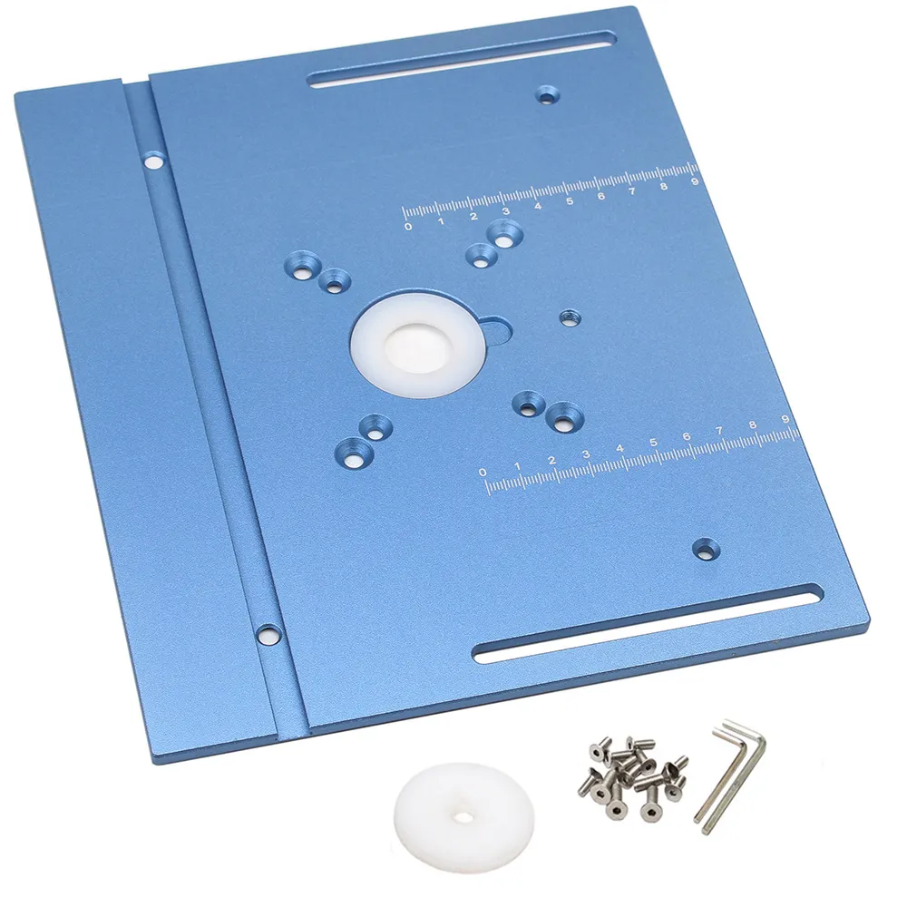 Premium Aluminum Router Plate Precision Woodworking Tool for 65mm Tables Workbench Trimmer And Engraving Machine