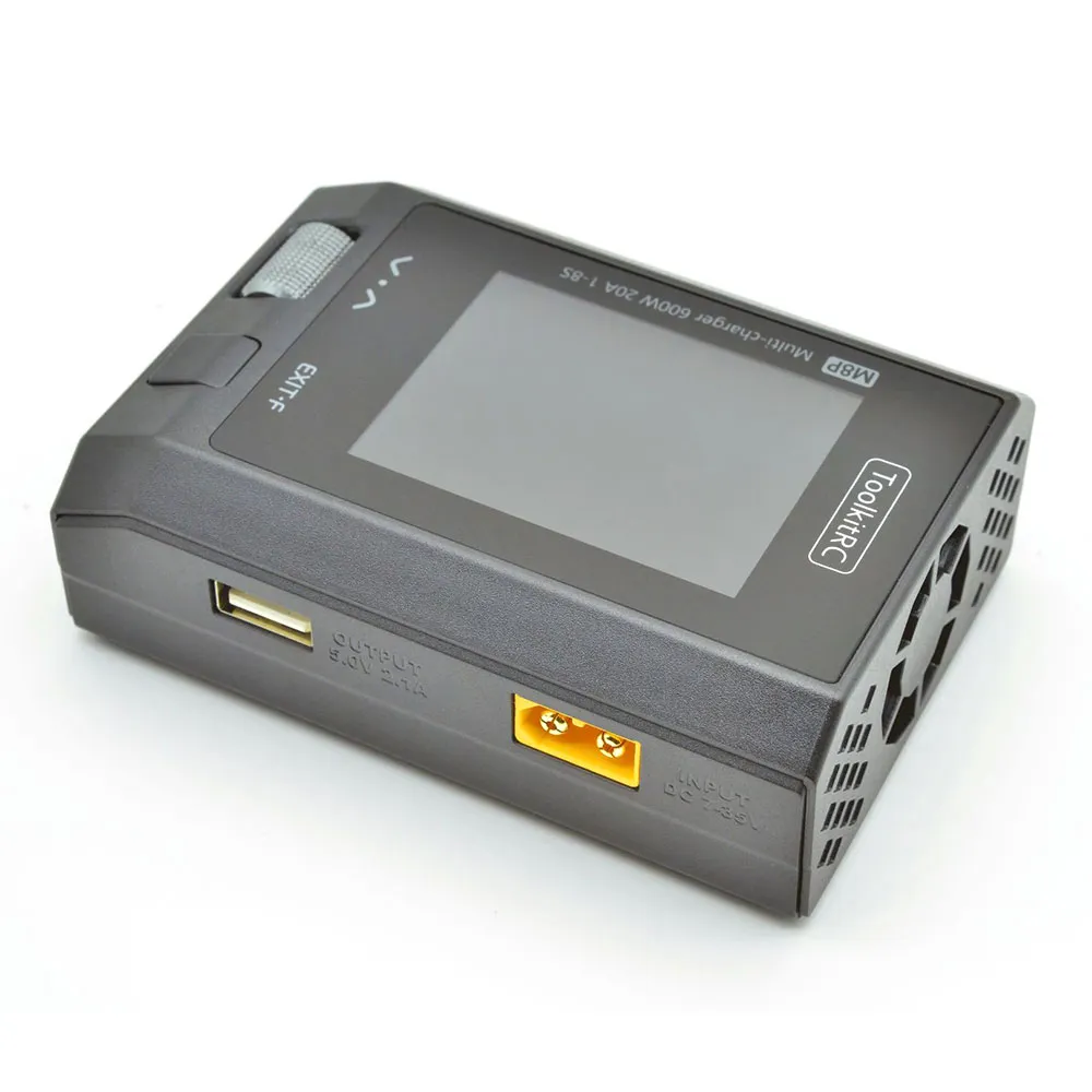 ToolkitRC M8P 600W 20A Multi-function DC Balance Charger for 1-8S XT60 Lipo LiHV LiFe Lion LTO Battery