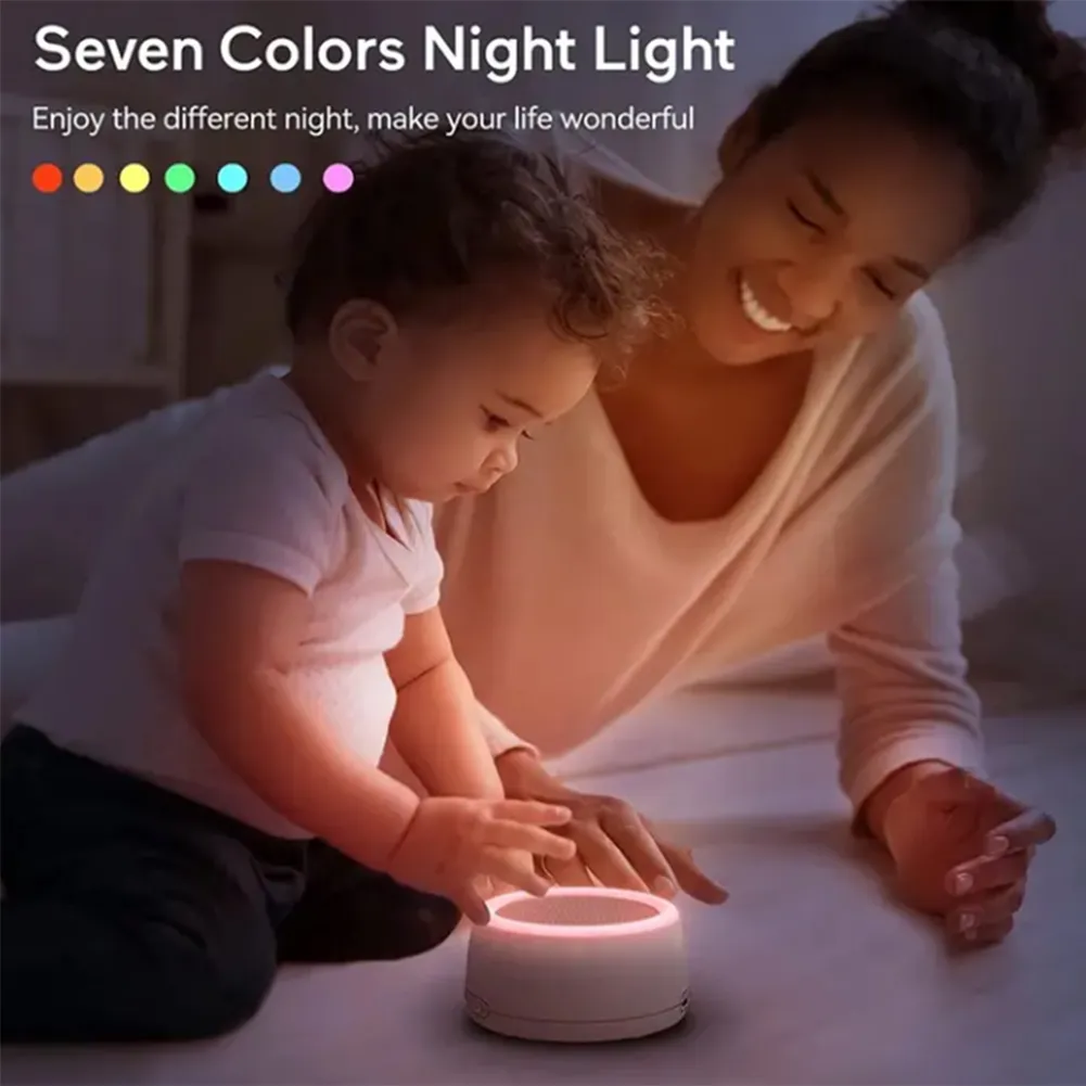 Portable White Noise Sleep Machine Bluetooth Speakers Sleep Meter With 24 Soothing Sounds Night Lights Memory Function Timer Portable White Noise Sleep Machine Bluetooth Speakers Sleep Meter With 24 Soothing Sounds Night Lights Memory Function Timer