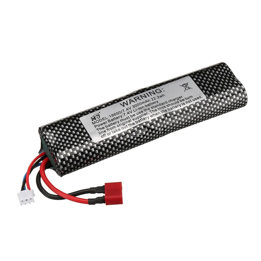 HB Toys RTR R1001/2/3 1/10 RC Car Parts 7.4V 3000mAh 22.2Wh 2S Li-ion Battery T Plug Vehicles Models Accessories 08124