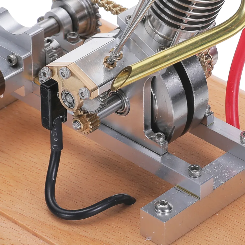 Banggood H09 Mini Hoglet CNC Single Cylinder Engine Metal Model Kids Children Science Discovery Toys